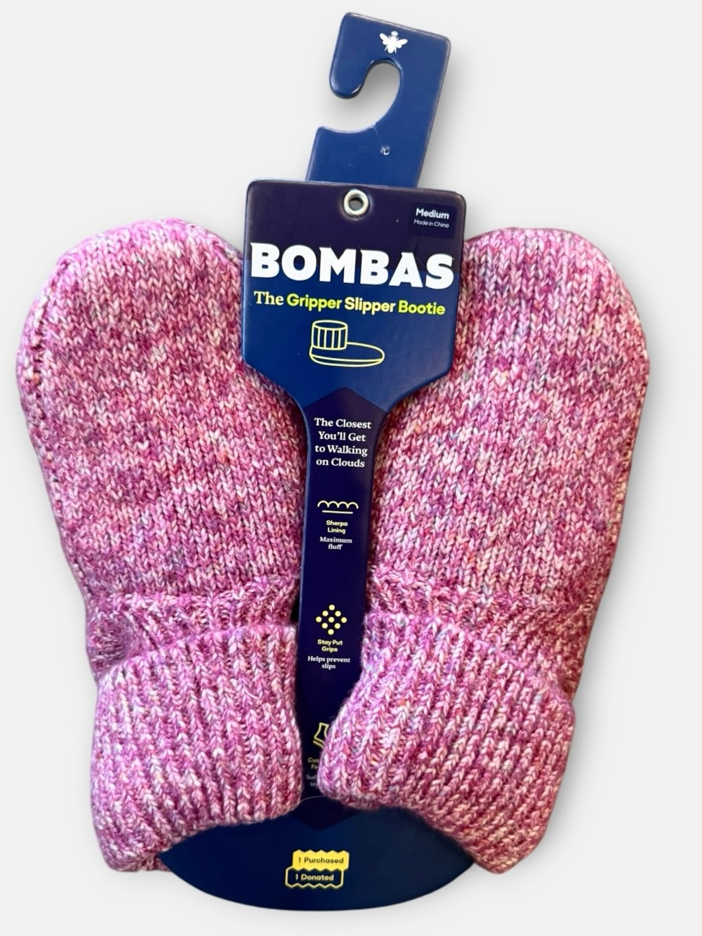 NWT Bombas Sherpa Lined Bootie Slippers Size Medium - Picture 2 of 8